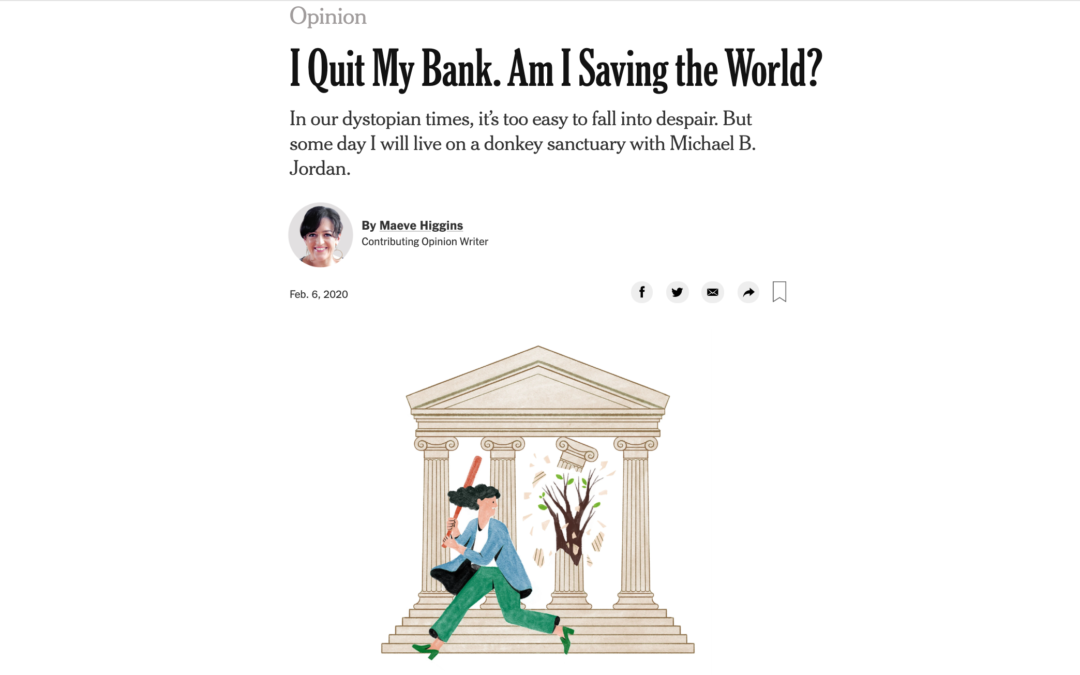 YNTR: I Quit my Bank. Am I Saving the World?